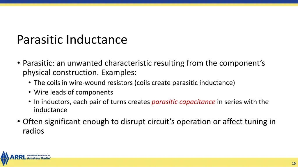 parasitic inductance