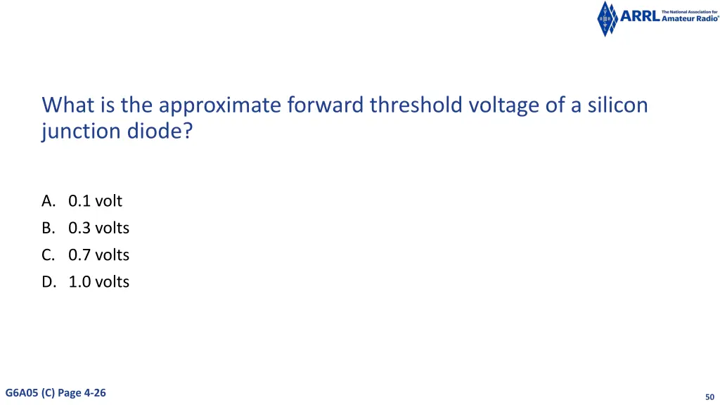 what is the approximate forward threshold voltage