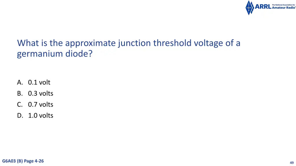 what is the approximate junction threshold