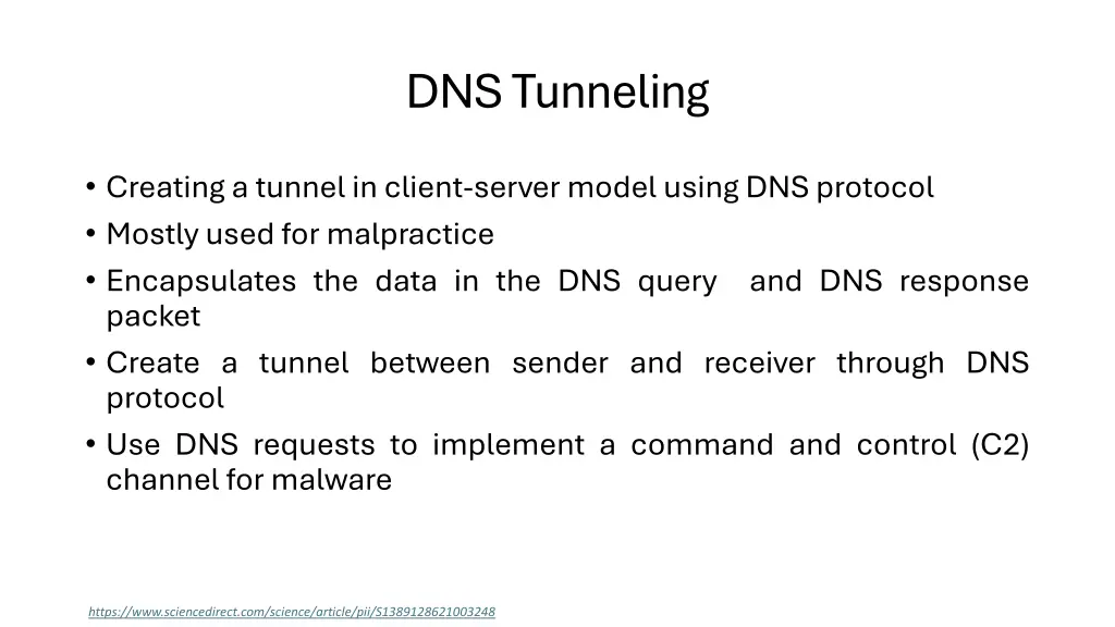 dns tunneling