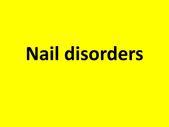 nail disorders
