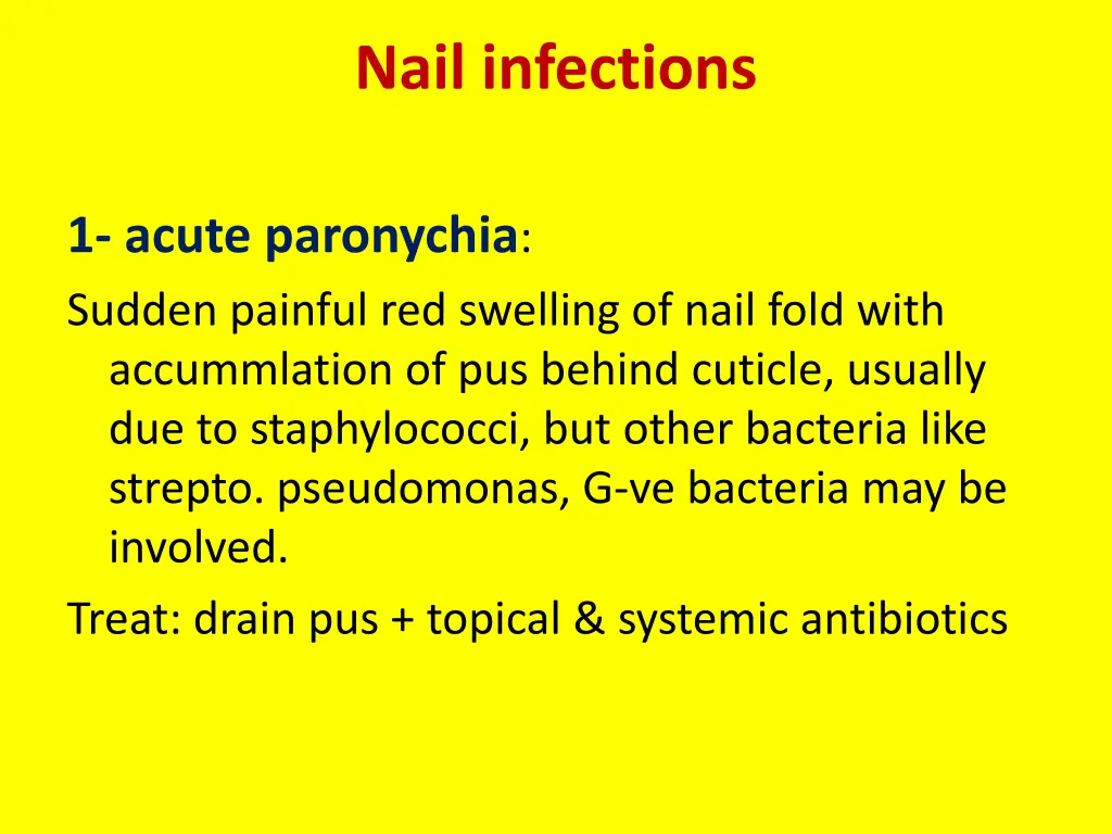nail infections