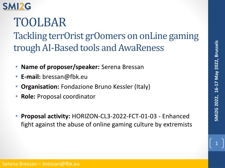 toolbar tackling terrorist groomers on online
