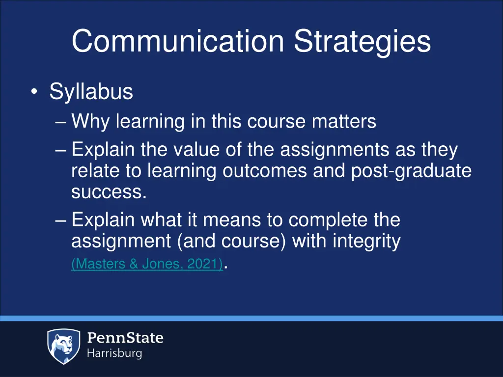 communication strategies