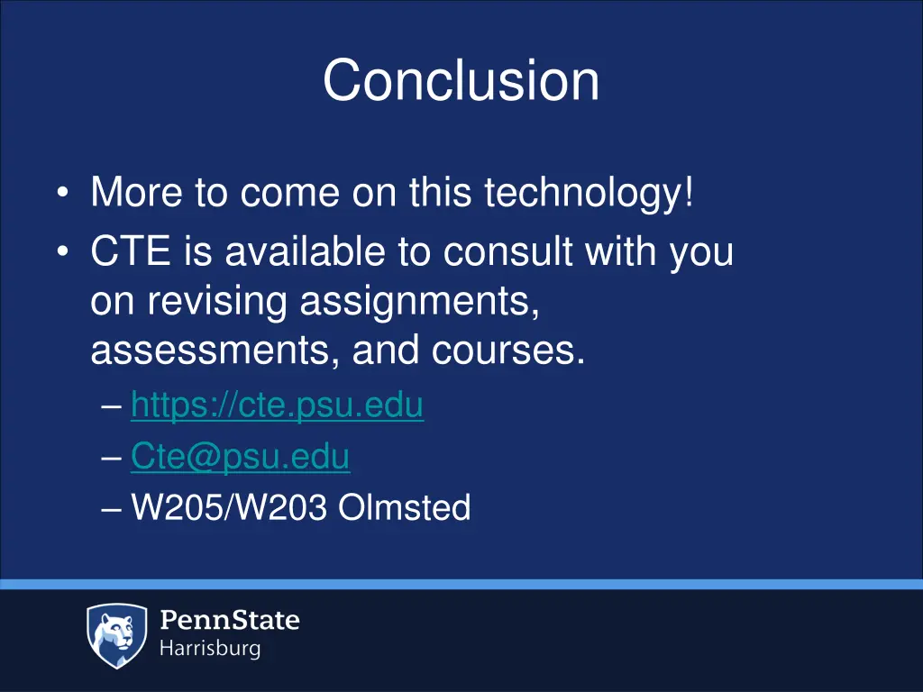 conclusion