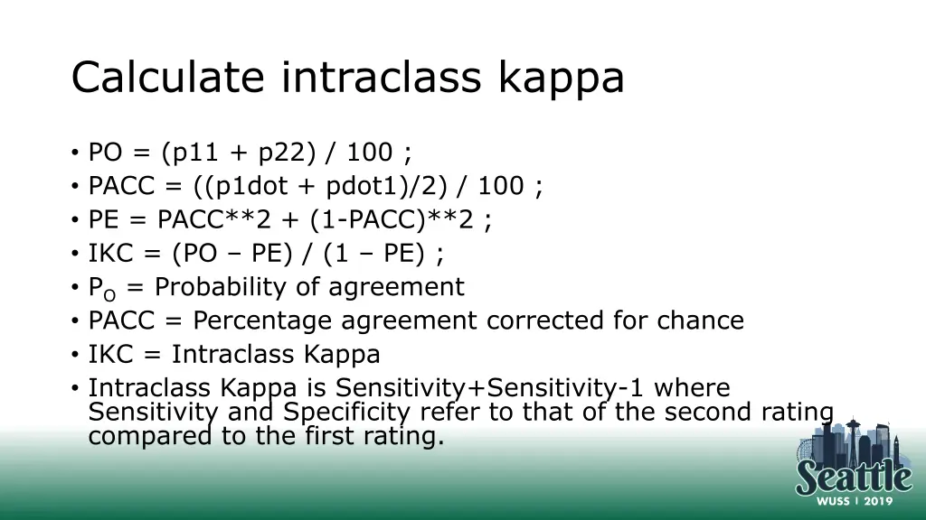 calculate intraclass kappa
