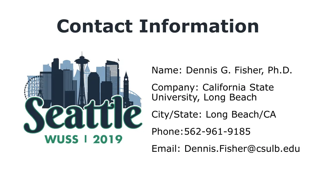 contact information