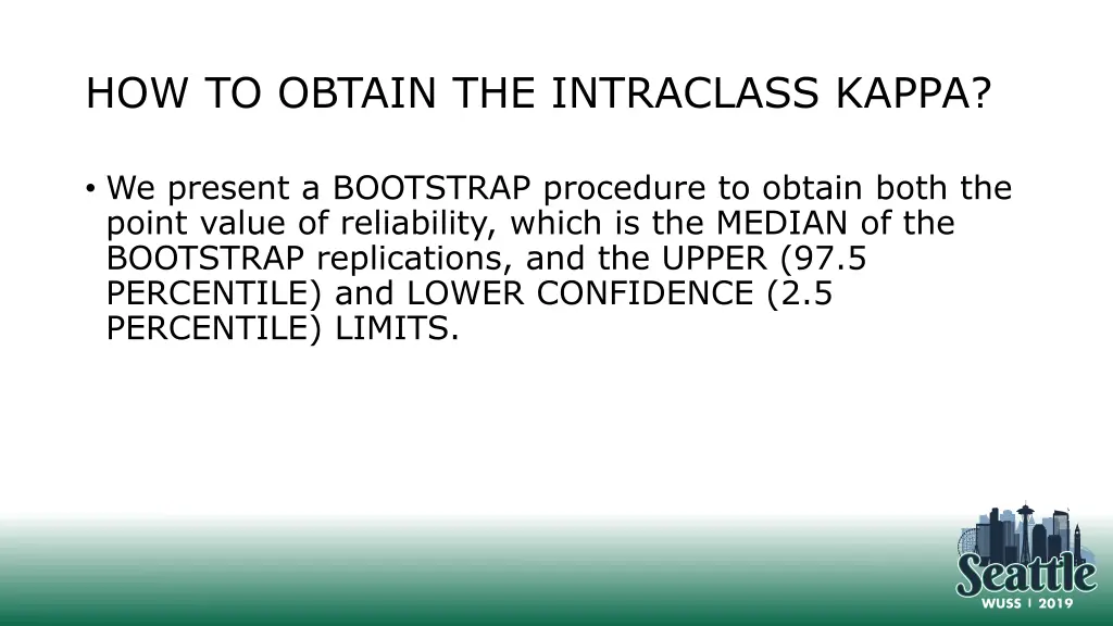 how to obtain the intraclass kappa