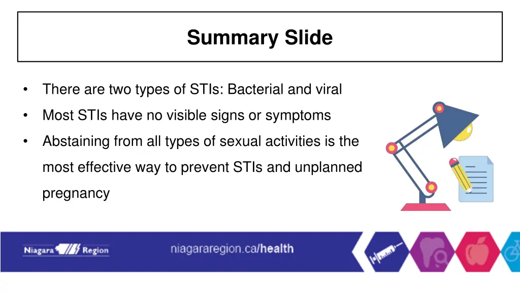 summary slide
