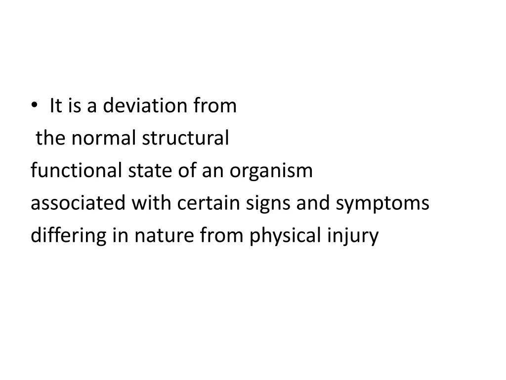 it is a deviation from the normal structural