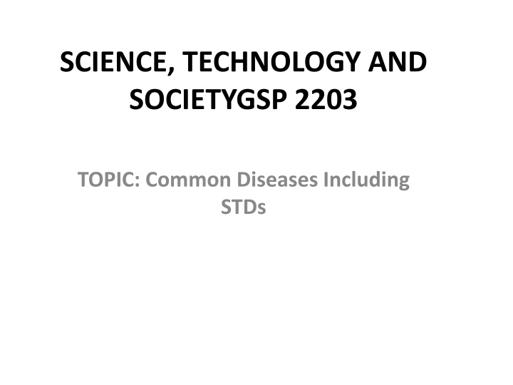 science technology and societygsp 2203