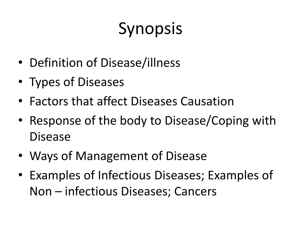 synopsis