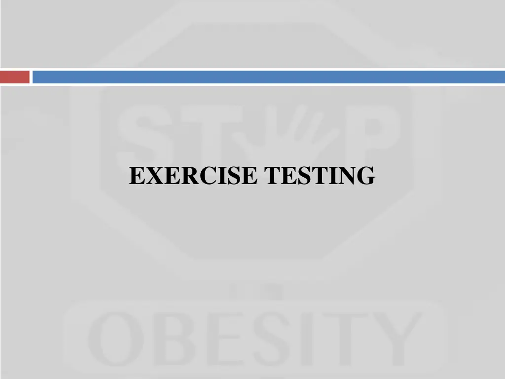 exercise testing