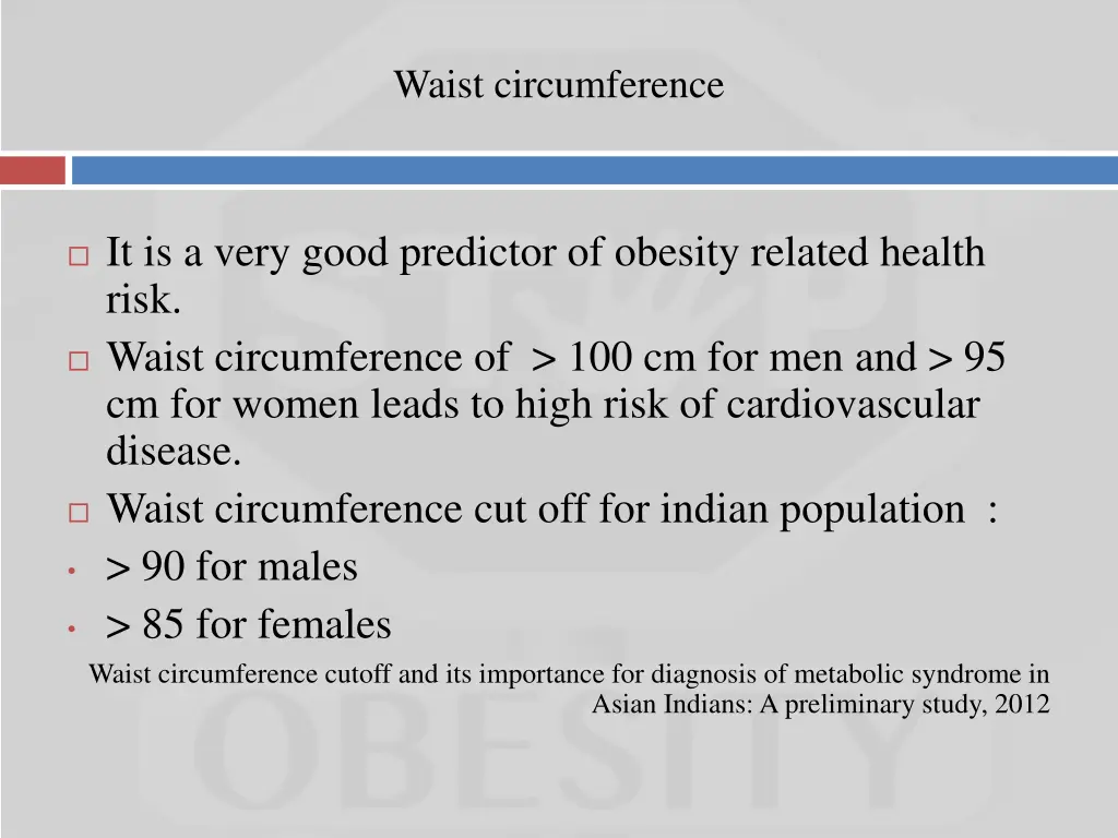 waist circumference