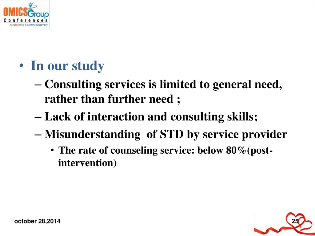 in our study consulting services is limited