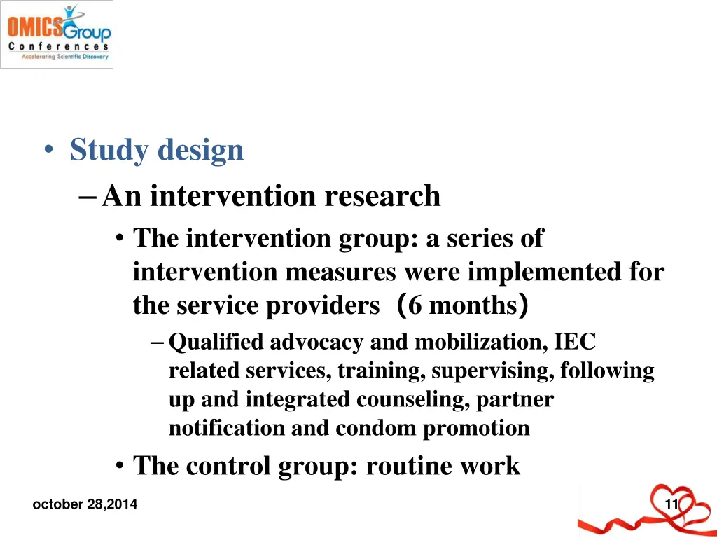 study design an intervention research