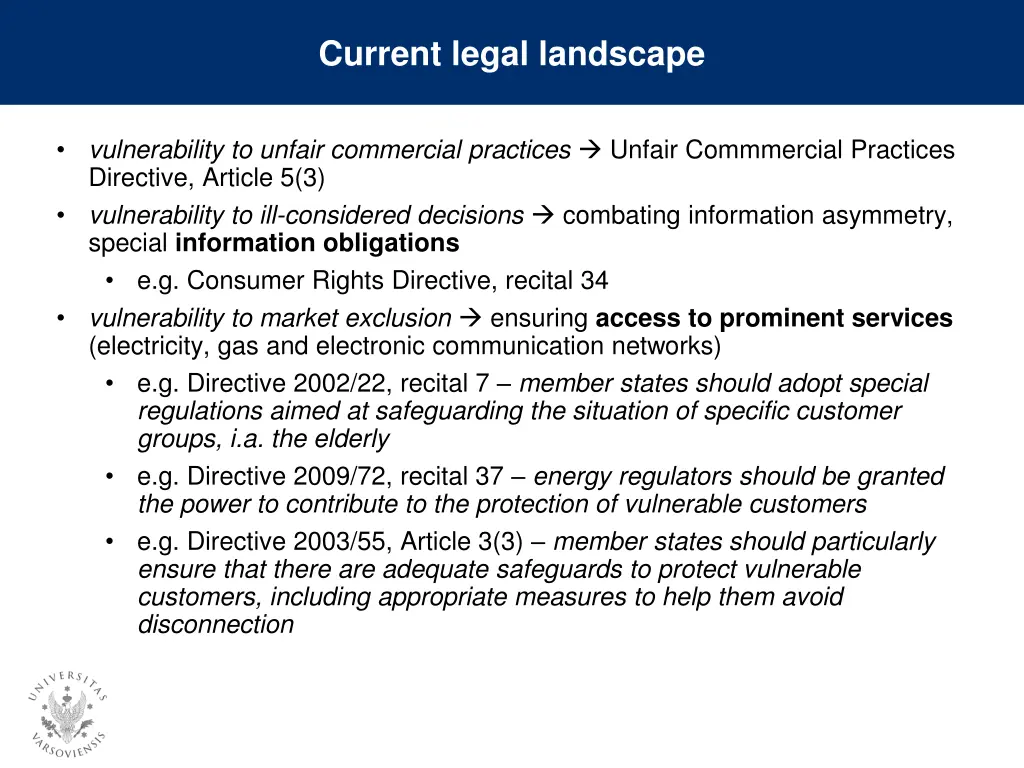 current legal landscape
