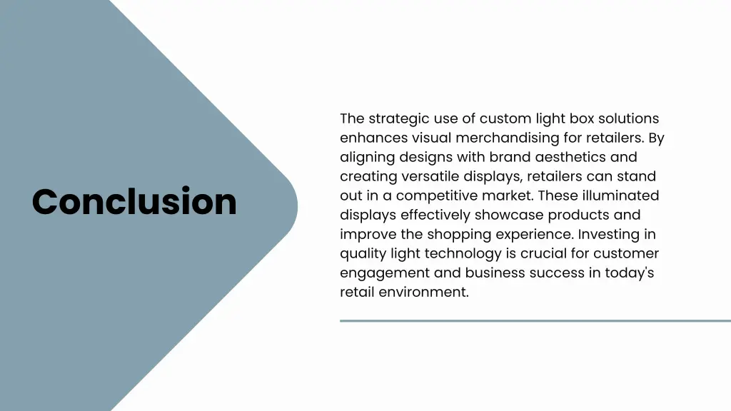 the strategic use of custom light box solutions