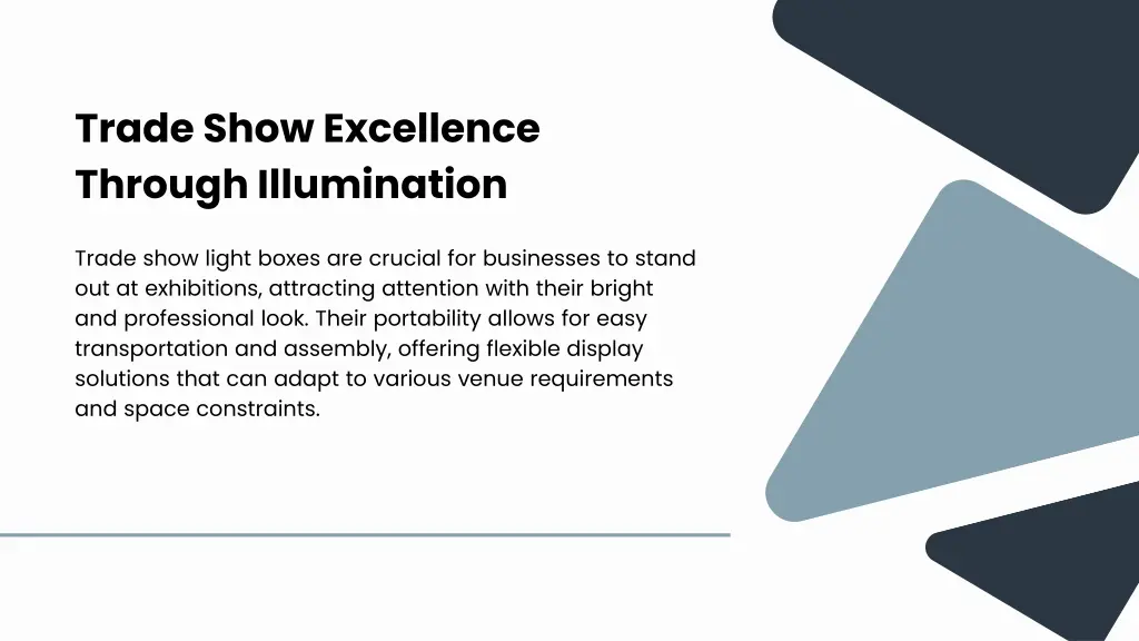 trade show excellence through illumination