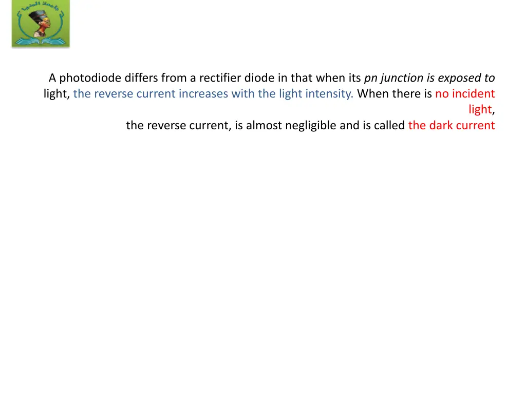 a photodiode differs from a rectifier diode