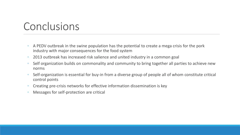 conclusions