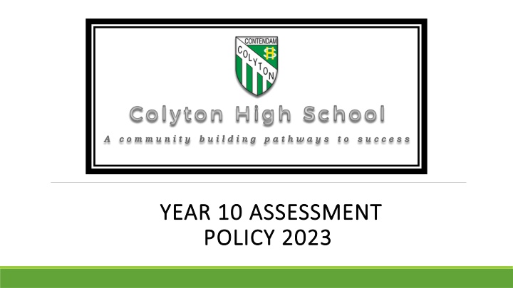 year 10 assessment year 10 assessment policy 2023