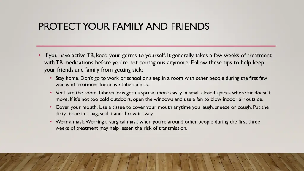 protect your family and friends