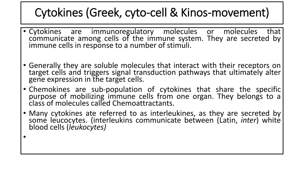 cytokines greek cytokines greek cyto