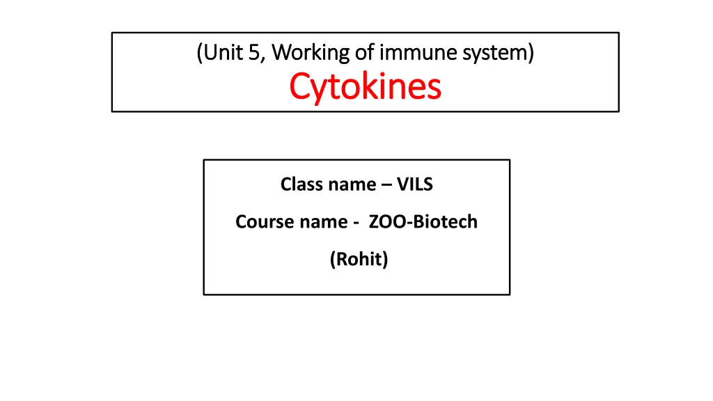 unit 5 working of immune system unit 5 working