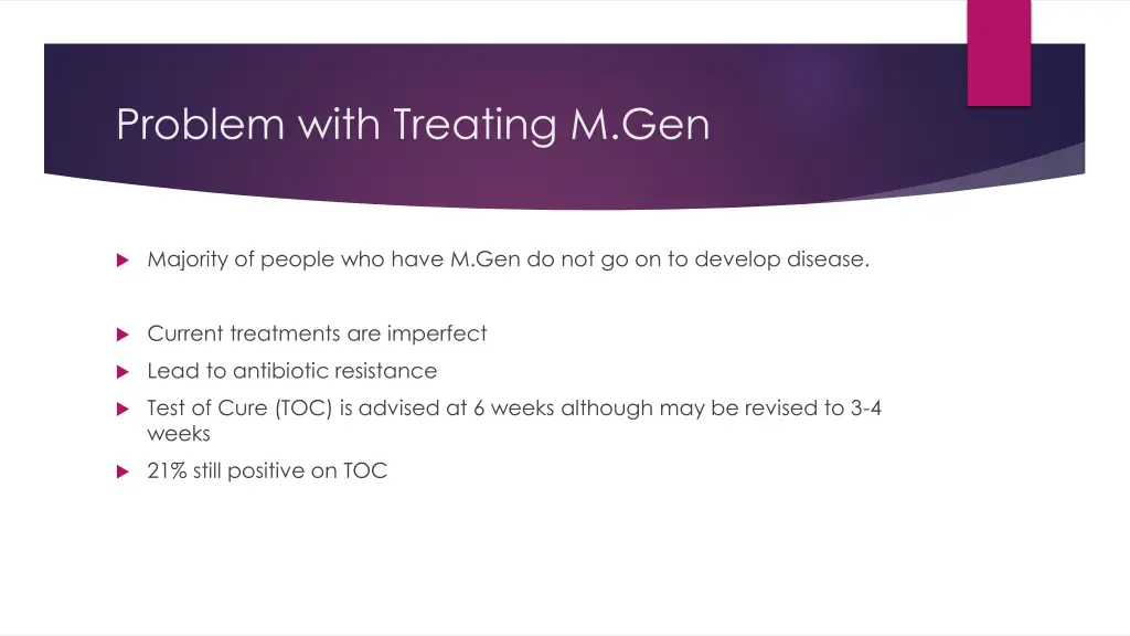 problem with treating m gen