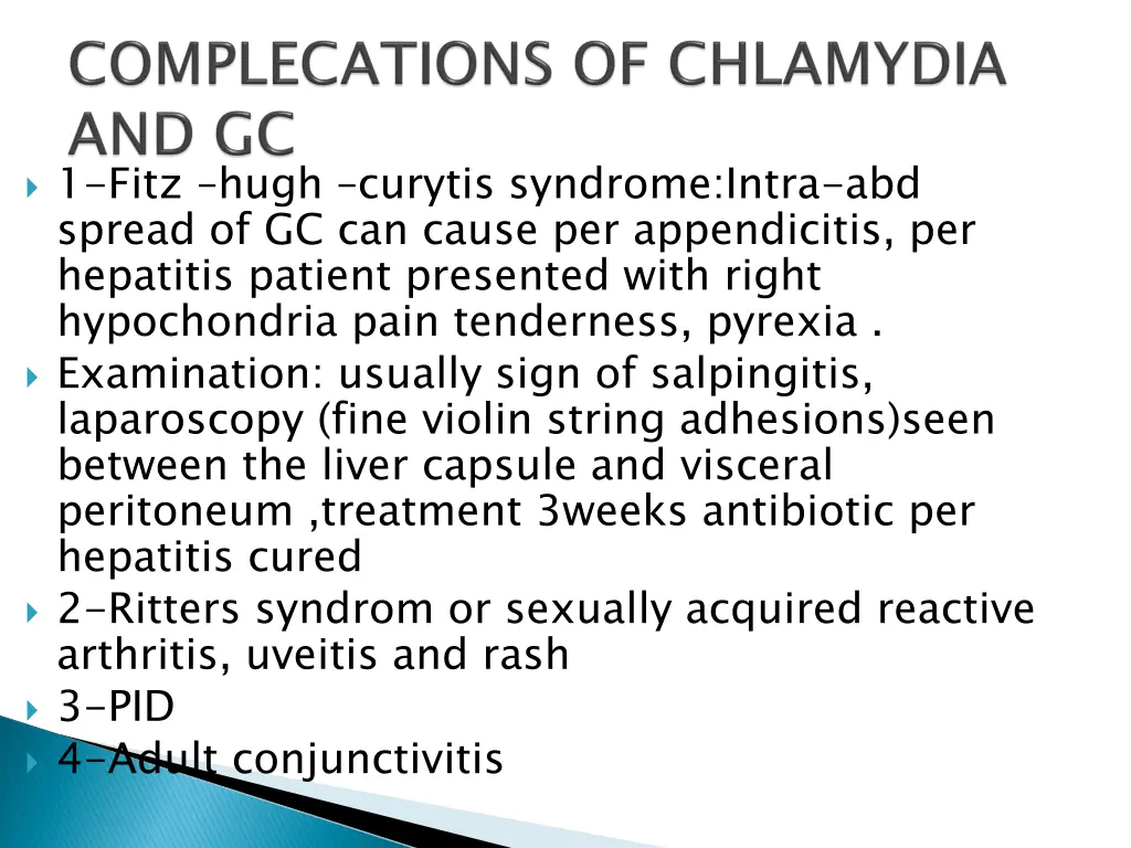 1 fitz hugh curytis syndrome intra abd spread