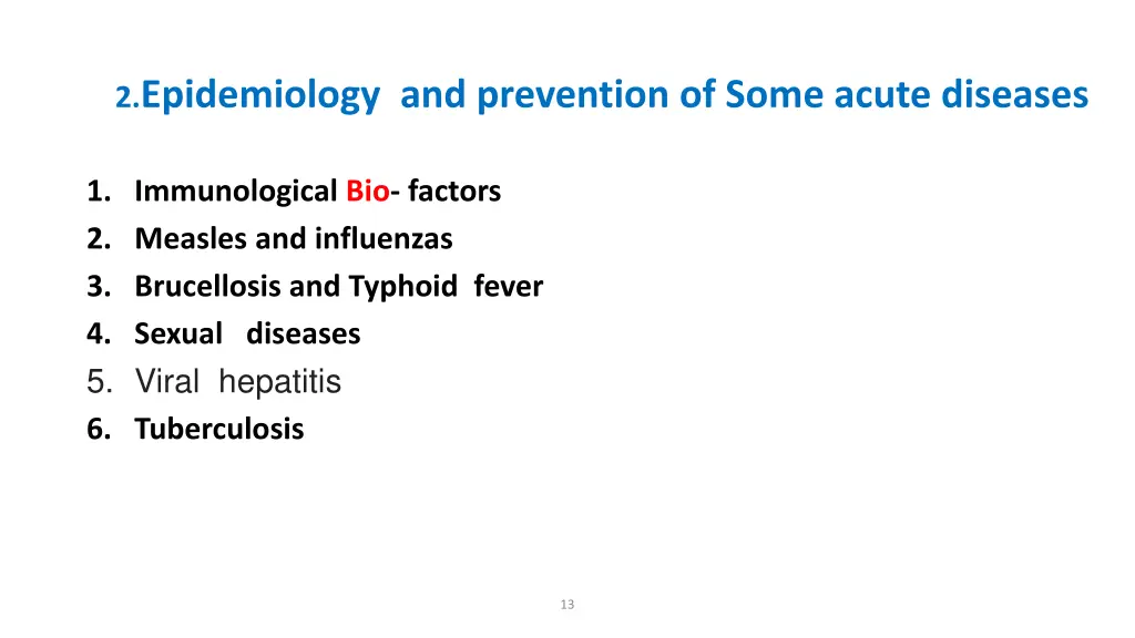 2 epidemiology and prevention of some acute 2