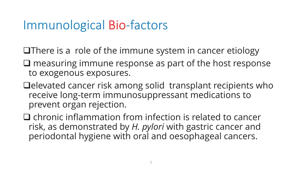 immunological bio factors