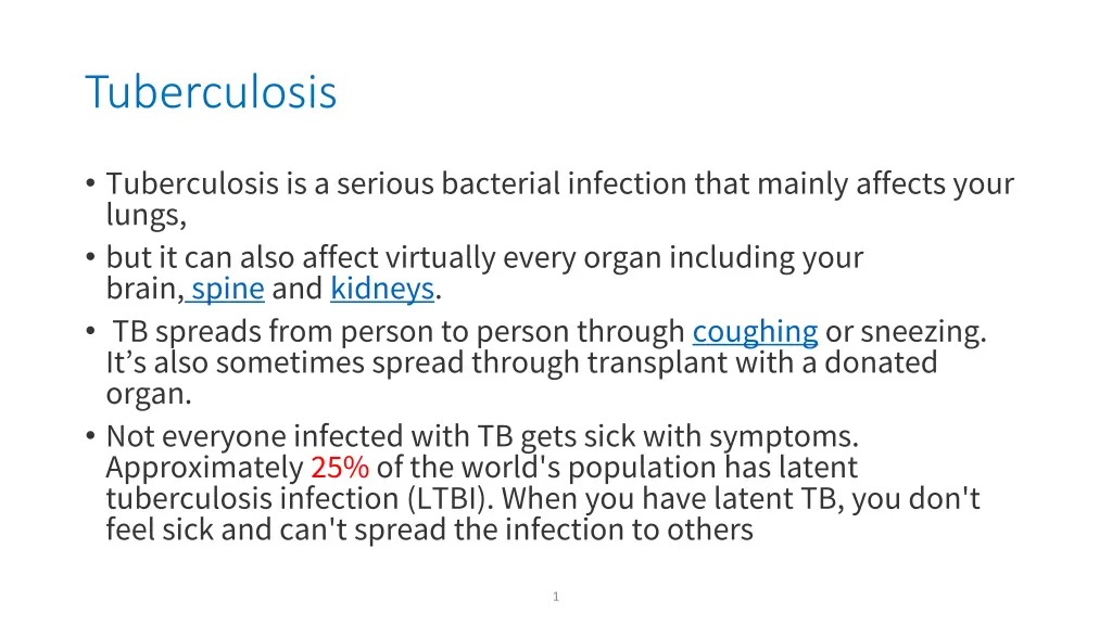 tuberculosis