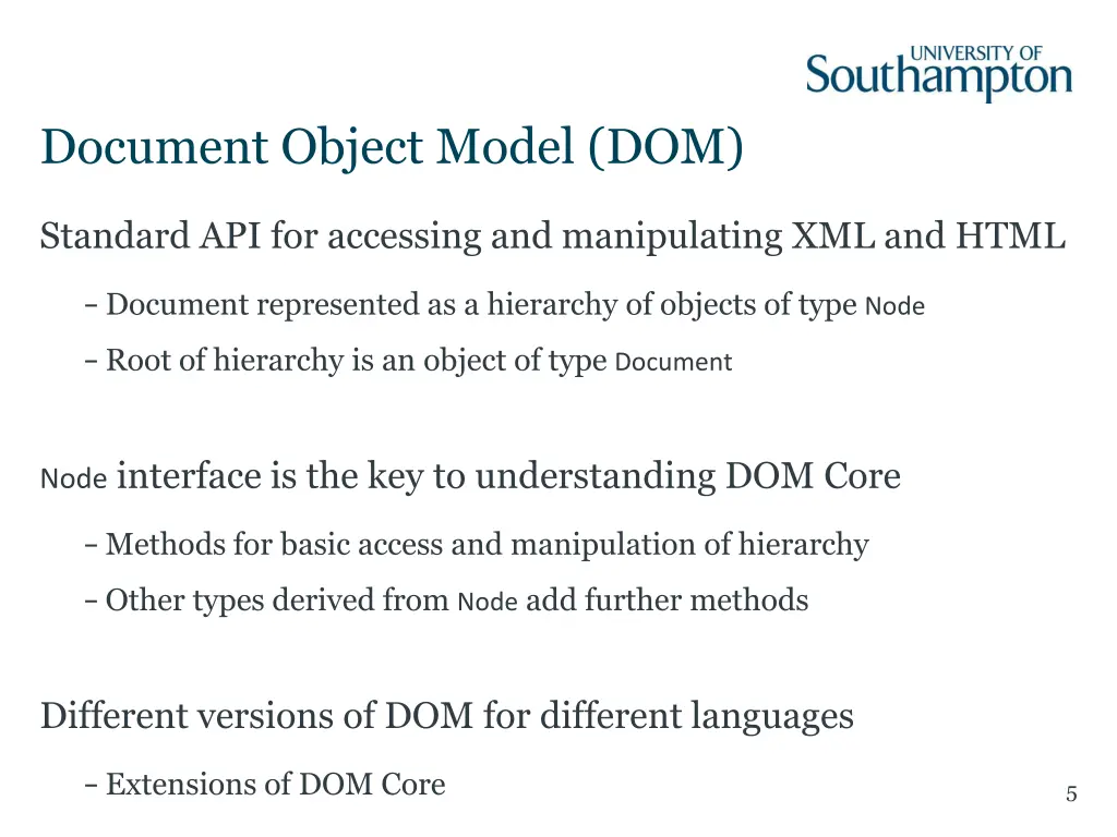 document object model dom