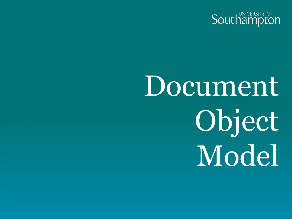 document object model