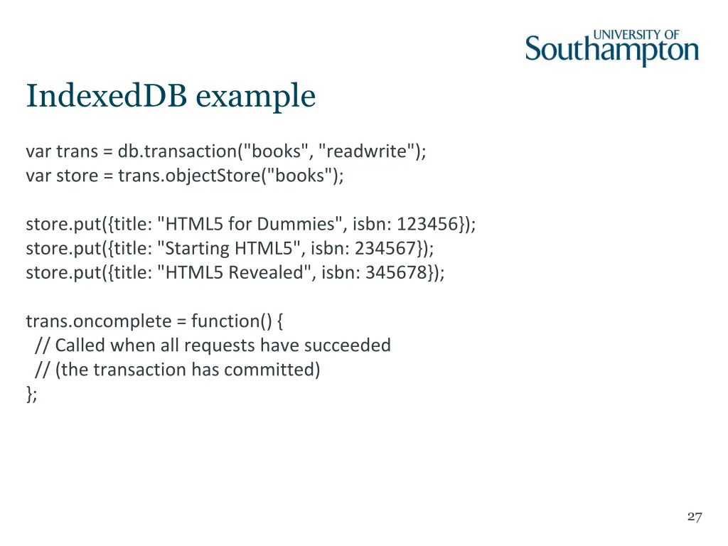 indexeddb example 1