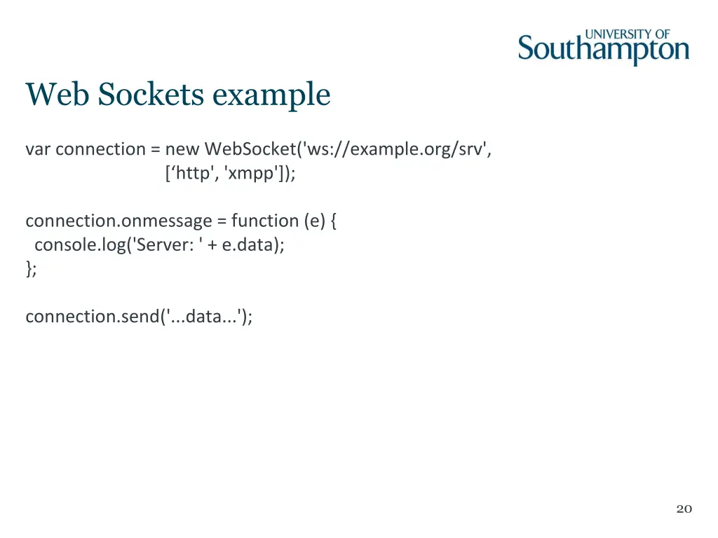 web sockets example