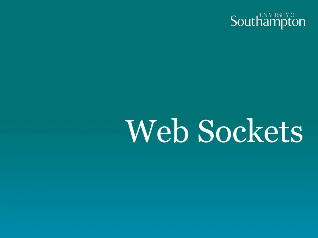 web sockets
