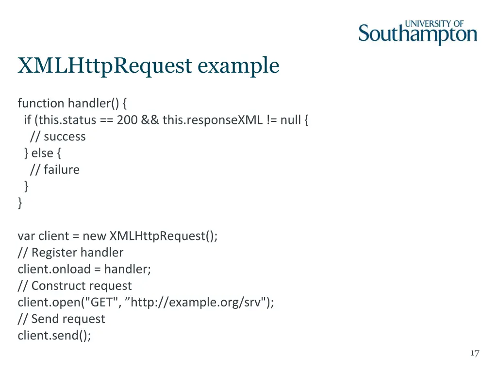 xmlhttprequest example