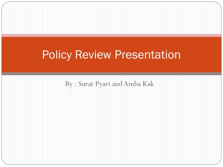 policy review presentation