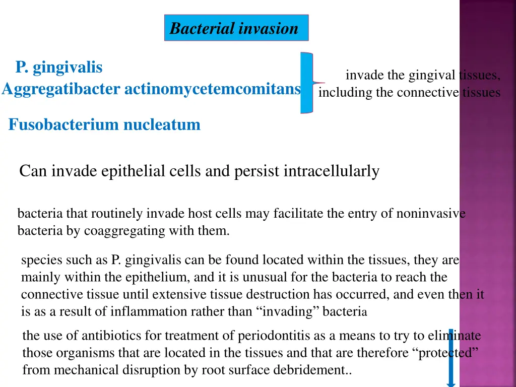 bacterial invasion