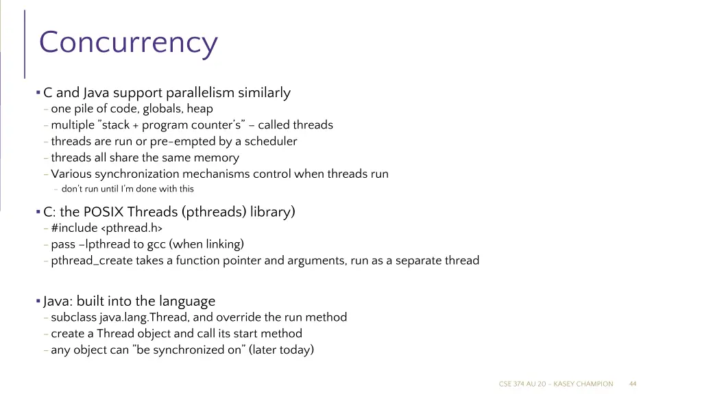 concurrency