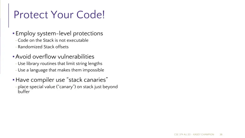 protect your code