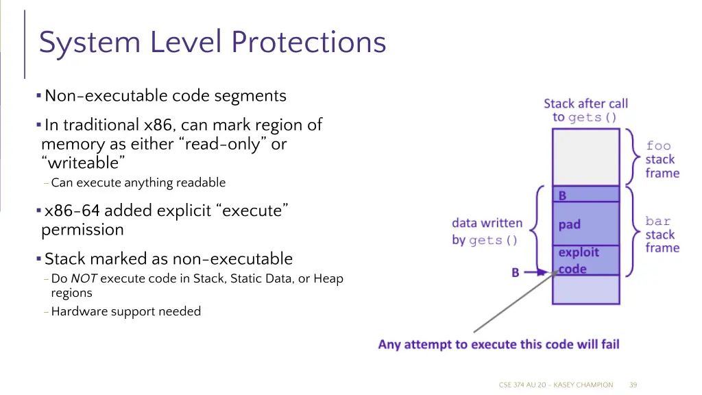 system level protections