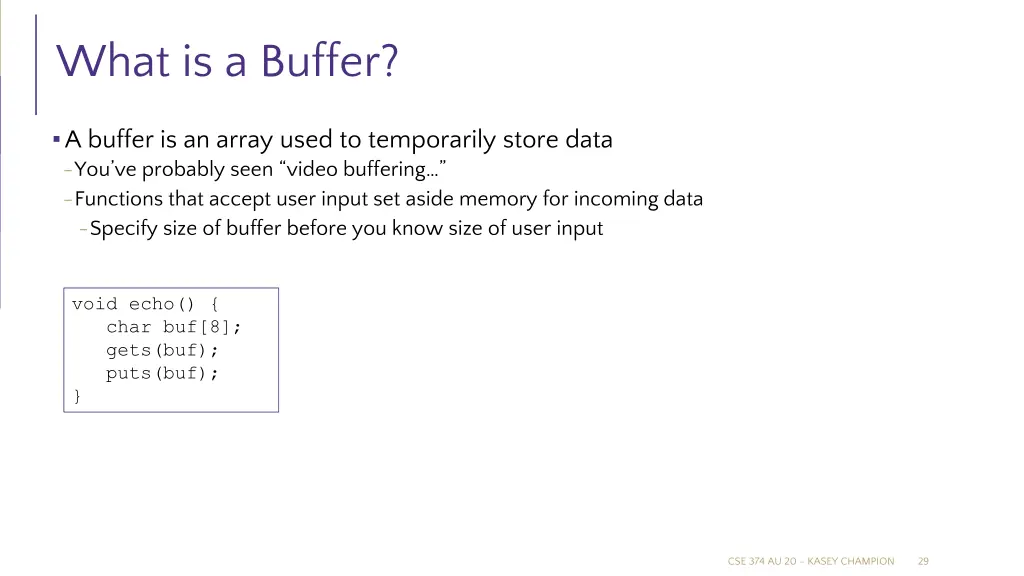 what is a buffer