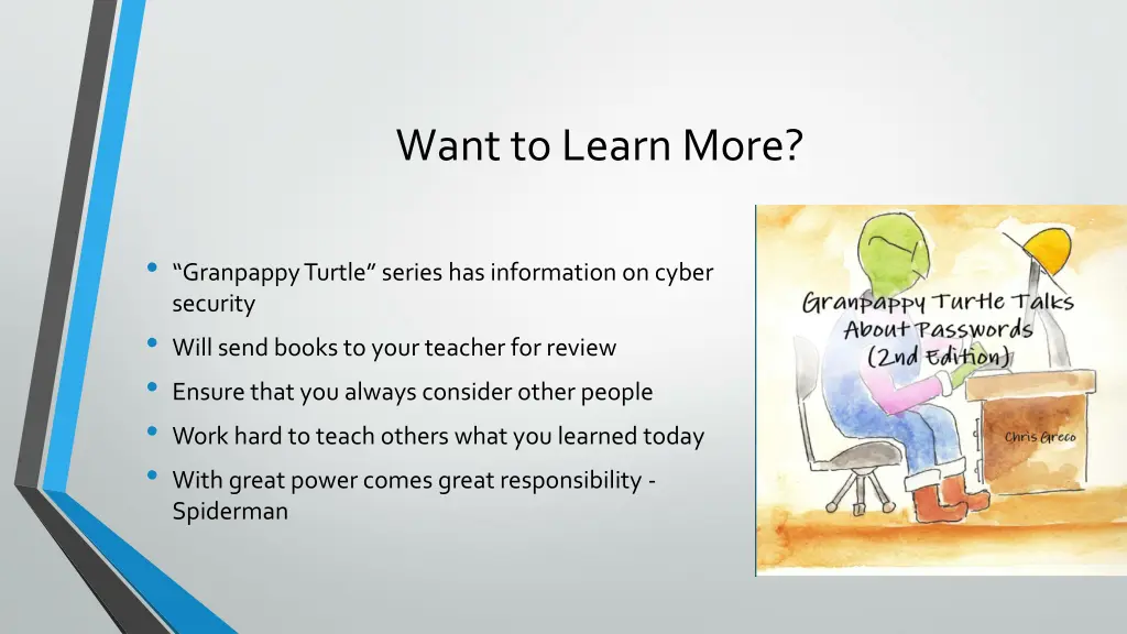 want to learn more