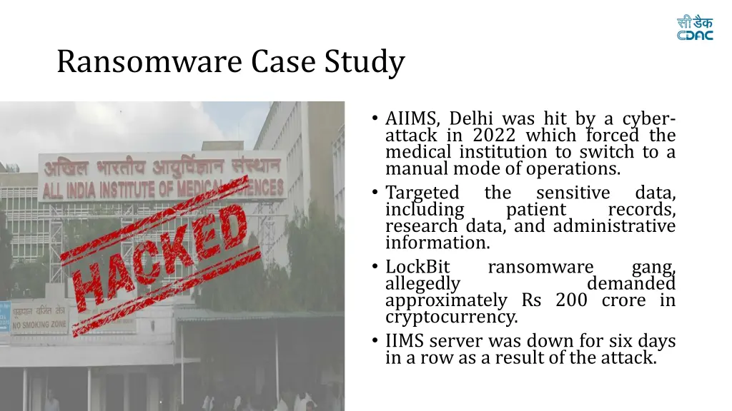 ransomware case study