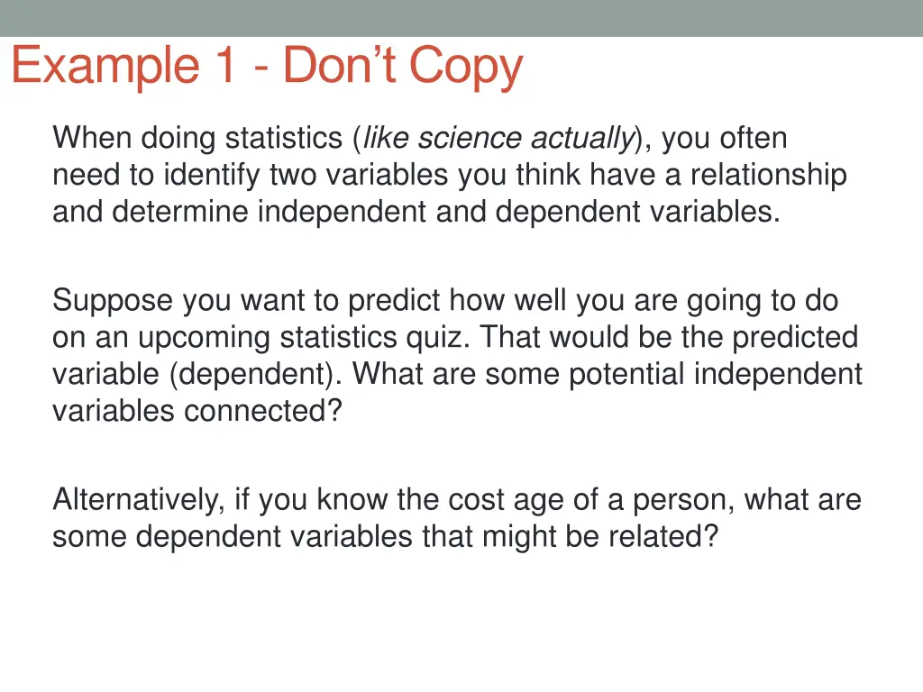 example 1 don t copy