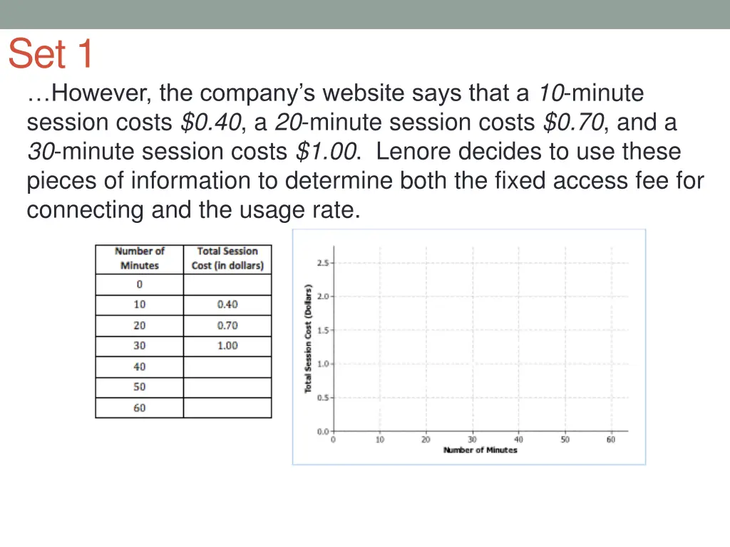 set 1 however the company s website says that
